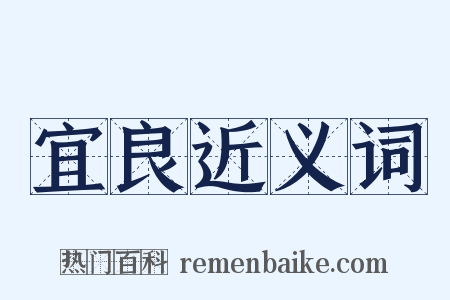 宜良近义词是什么意思的图片